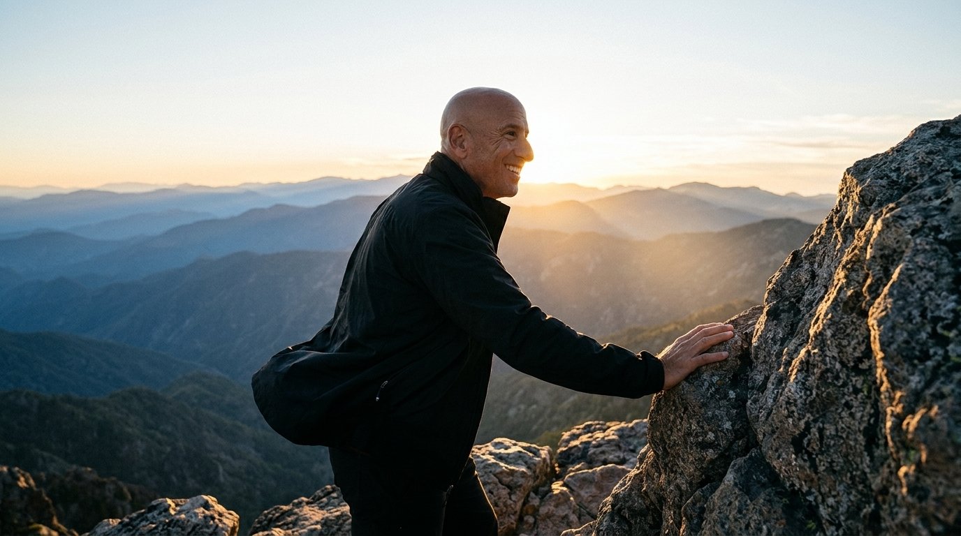 Seth Dechtman in the mountains