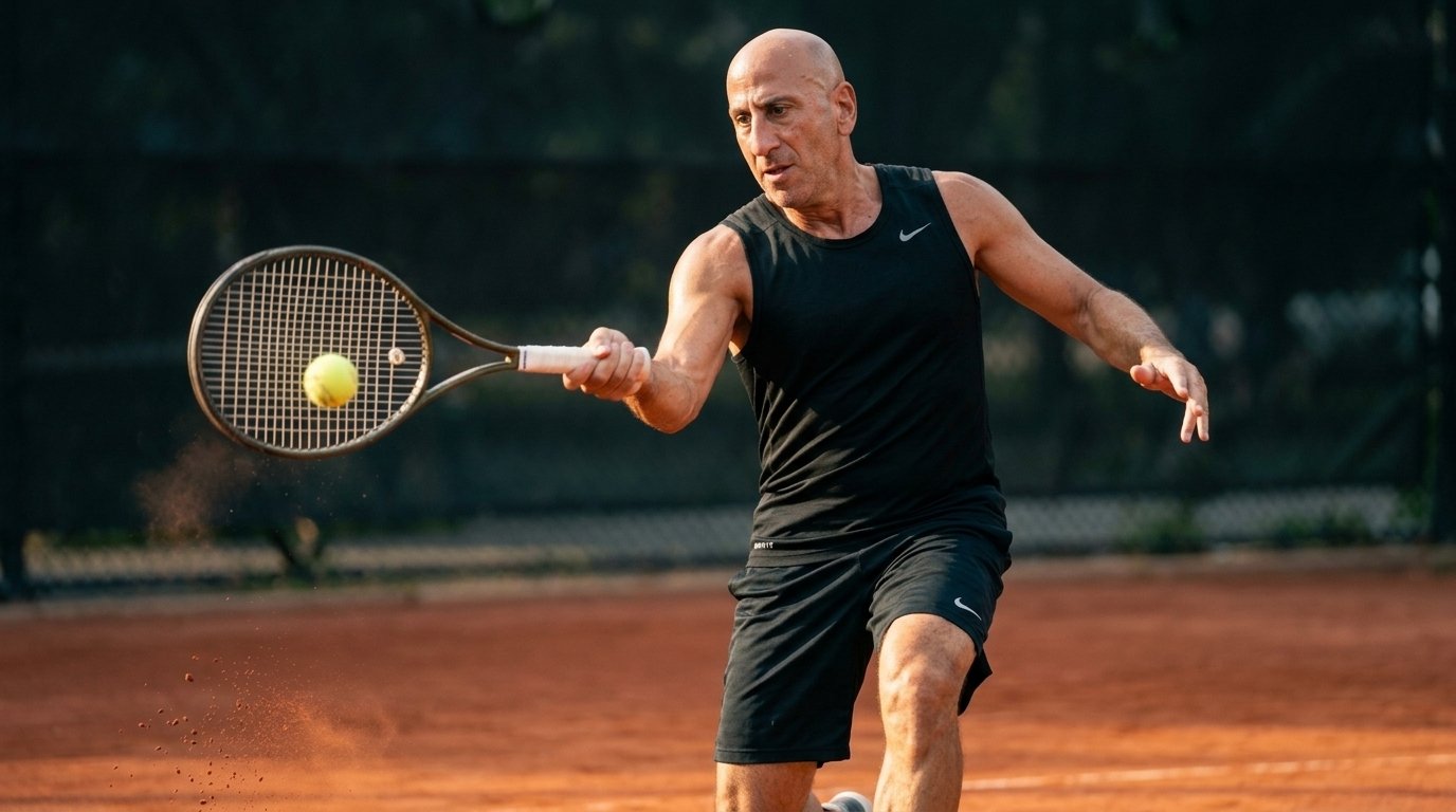 Seth Dechtman playing tennis