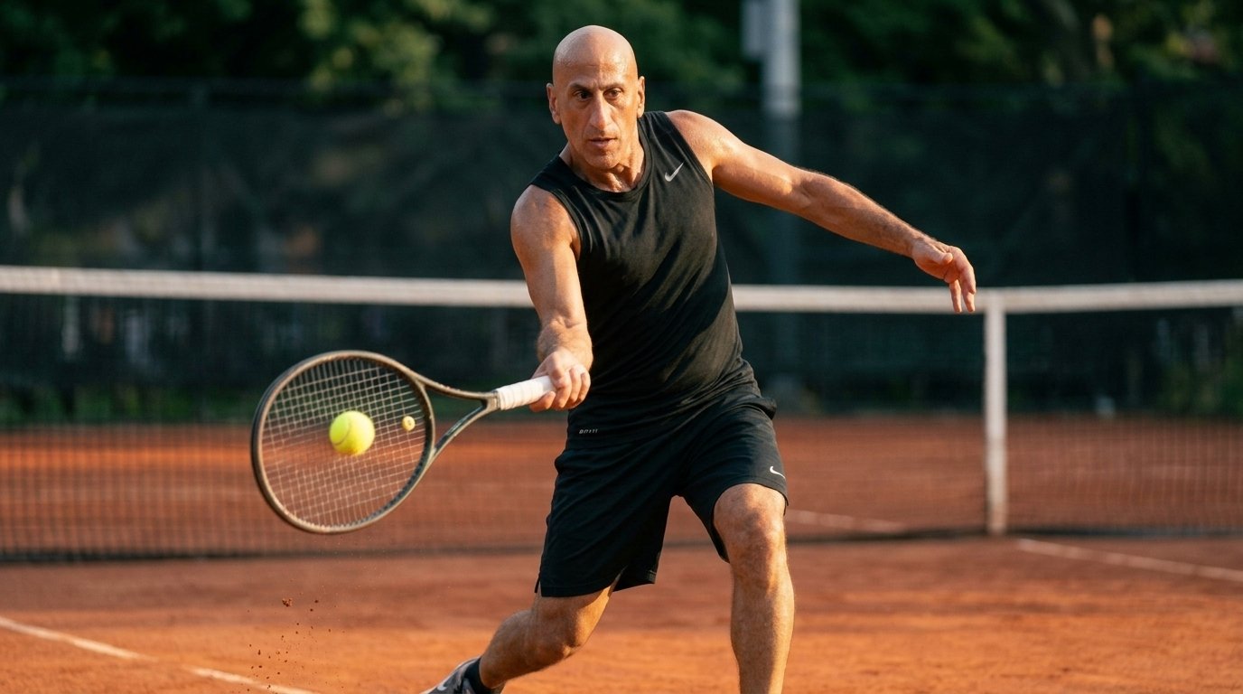 Seth Dechtman playing tennis